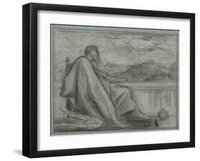 Study for 'David', 1863-68-Frederic Leighton-Framed Giclee Print