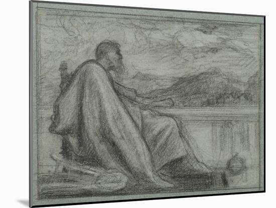 Study for 'David', 1863-68-Frederic Leighton-Mounted Giclee Print