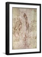 Study for David-Michelangelo Buonarroti-Framed Giclee Print