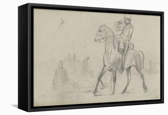 Study for 'Dawn of Waterloo', 1893-Lady Butler-Framed Stretched Canvas