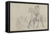 Study for 'Dawn of Waterloo', 1893-Lady Butler-Framed Stretched Canvas
