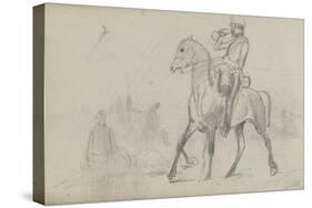 Study for 'Dawn of Waterloo', 1893-Lady Butler-Stretched Canvas