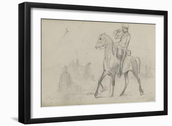 Study for 'Dawn of Waterloo', 1893-Lady Butler-Framed Giclee Print