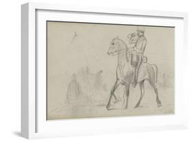 Study for 'Dawn of Waterloo', 1893-Lady Butler-Framed Giclee Print