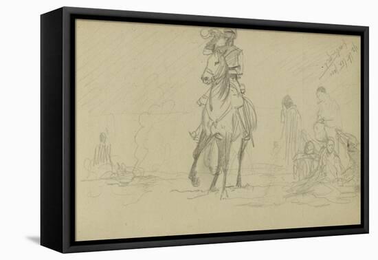 Study for 'Dawn of Waterloo', 1893-Lady Butler-Framed Stretched Canvas