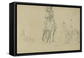 Study for 'Dawn of Waterloo', 1893-Lady Butler-Framed Stretched Canvas