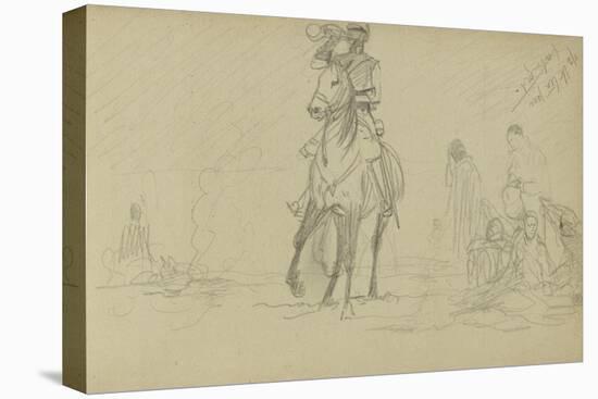 Study for 'Dawn of Waterloo', 1893-Lady Butler-Stretched Canvas