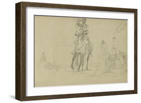 Study for 'Dawn of Waterloo', 1893-Lady Butler-Framed Giclee Print