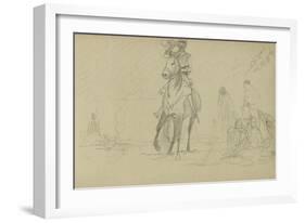 Study for 'Dawn of Waterloo', 1893-Lady Butler-Framed Giclee Print