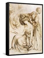 Study for Desdemona's Death Song: Othello, Act IV, Sc. III-Dante Gabriel Rossetti-Framed Stretched Canvas