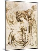 Study for Desdemona's Death Song: Othello, Act IV, Sc. III-Dante Gabriel Rossetti-Mounted Giclee Print