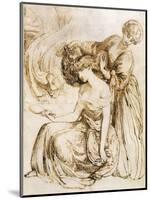 Study for Desdemona's Death Song: Othello, Act IV, Sc. III-Dante Gabriel Rossetti-Mounted Giclee Print