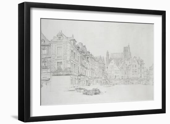 Study for Detail of the Market-Place-John Ruskin-Framed Giclee Print