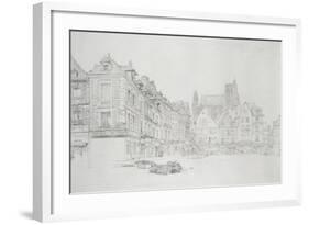 Study for Detail of the Market-Place-John Ruskin-Framed Giclee Print