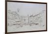 Study for Detail of the Piazza Delle Erbe-John Ruskin-Framed Giclee Print