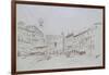 Study for Detail of the Piazza Delle Erbe-John Ruskin-Framed Giclee Print