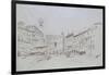 Study for Detail of the Piazza Delle Erbe-John Ruskin-Framed Giclee Print