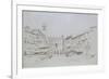 Study for Detail of the Piazza Delle Erbe-John Ruskin-Framed Giclee Print