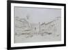 Study for Detail of the Piazza Delle Erbe-John Ruskin-Framed Giclee Print