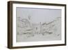 Study for Detail of the Piazza Delle Erbe-John Ruskin-Framed Giclee Print