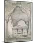 Study for Detail of the Sarcophagus and Canopy of the Tomb of Mastino II Della Scala at Verona-John Ruskin-Mounted Giclee Print