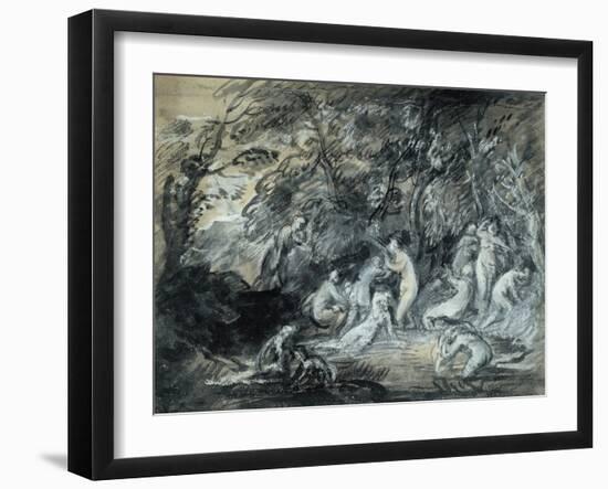 Study for Diana and Actaeon, C.1784-Thomas Gainsborough-Framed Giclee Print