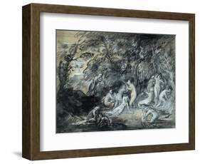 Study for Diana and Actaeon, C.1784-Thomas Gainsborough-Framed Giclee Print