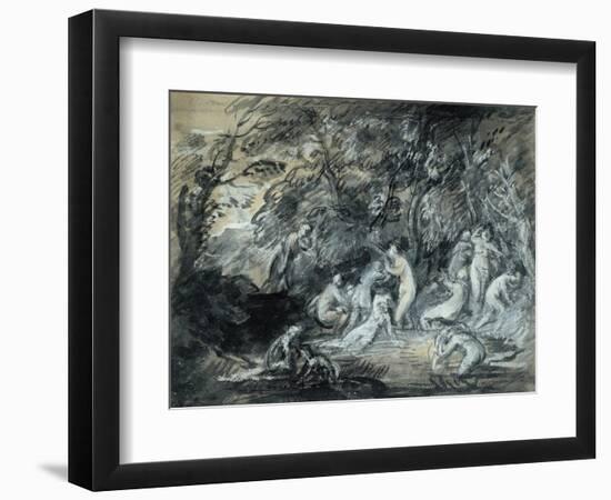 Study for Diana and Actaeon, C.1784-Thomas Gainsborough-Framed Giclee Print