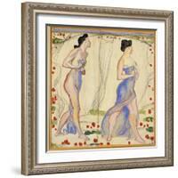 Study for 'Die Cempfindung I', c.1901-02-Ferdinand Hodler-Framed Giclee Print