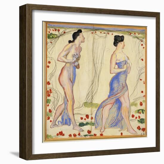 Study for 'Die Cempfindung I', c.1901-02-Ferdinand Hodler-Framed Giclee Print