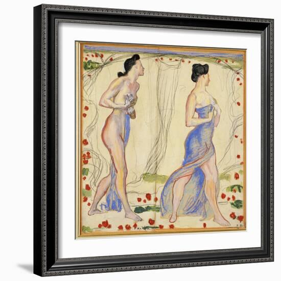 Study for 'Die Cempfindung I', c.1901-02-Ferdinand Hodler-Framed Giclee Print