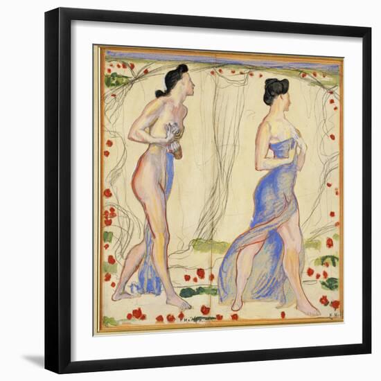 Study for 'Die Cempfindung I', c.1901-02-Ferdinand Hodler-Framed Giclee Print