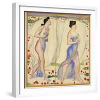 Study for 'Die Cempfindung I', c.1901-02-Ferdinand Hodler-Framed Giclee Print