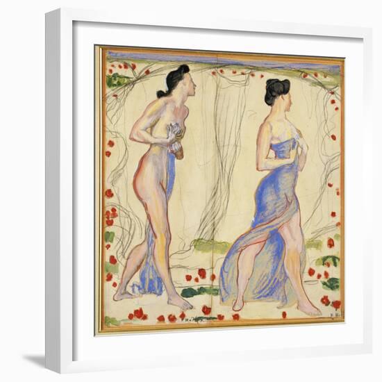 Study for 'Die Cempfindung I', c.1901-02-Ferdinand Hodler-Framed Giclee Print