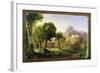 Study for Dream of Arcadia, 1838-Thomas Cole-Framed Giclee Print