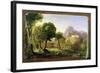 Study for Dream of Arcadia, 1838-Thomas Cole-Framed Giclee Print