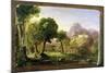 Study for Dream of Arcadia, 1838-Thomas Cole-Mounted Giclee Print