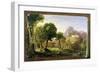 Study for Dream of Arcadia, 1838-Thomas Cole-Framed Premium Giclee Print