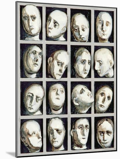 Study for Endless People, 1979-Evelyn Williams-Mounted Giclee Print