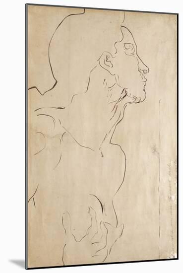 Study for 'Feeling I', 1901-Ferdinand Hodler-Mounted Giclee Print