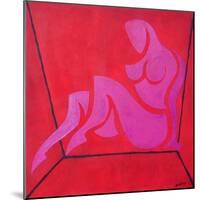Study for Figure in Cubic Space-Guilherme Pontes-Mounted Giclee Print