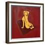 Study for Figure on a Plane in Perspective-Guilherme Pontes-Framed Giclee Print