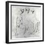 Study for Francesca Da Rimini-Jean-Auguste-Dominique Ingres-Framed Giclee Print