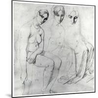 Study for Francesca Da Rimini-Jean-Auguste-Dominique Ingres-Mounted Giclee Print