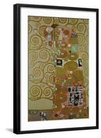 Study for Fulfilment, C.1905-09 (W/C and Gold on Paper) (See 65884)-Gustav Klimt-Framed Giclee Print