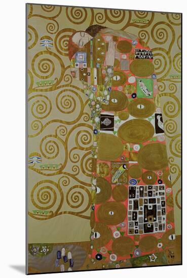 Study for Fulfilment, C.1905-09 (W/C and Gold on Paper) (See 65884)-Gustav Klimt-Mounted Giclee Print