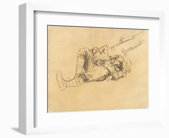 Study for "Gassed", 1918-9-John Singer Sargent-Framed Giclee Print