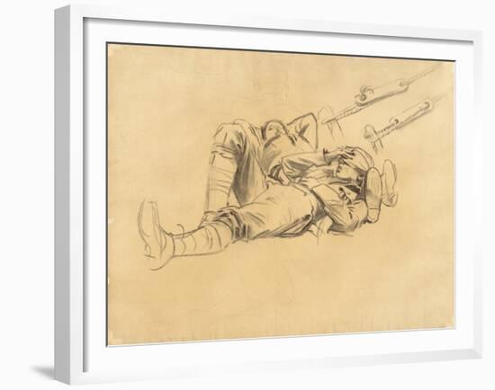 Study for "Gassed", 1918-9-John Singer Sargent-Framed Giclee Print