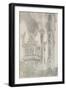 Study for General Chiaroscuro of the Sarcophagus and Canopy of the Tomb of Mastino II Della Scala a-John Ruskin-Framed Giclee Print