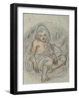 Study for Giotto as a Shepherd Boy, 1849-Frederic Leighton-Framed Giclee Print